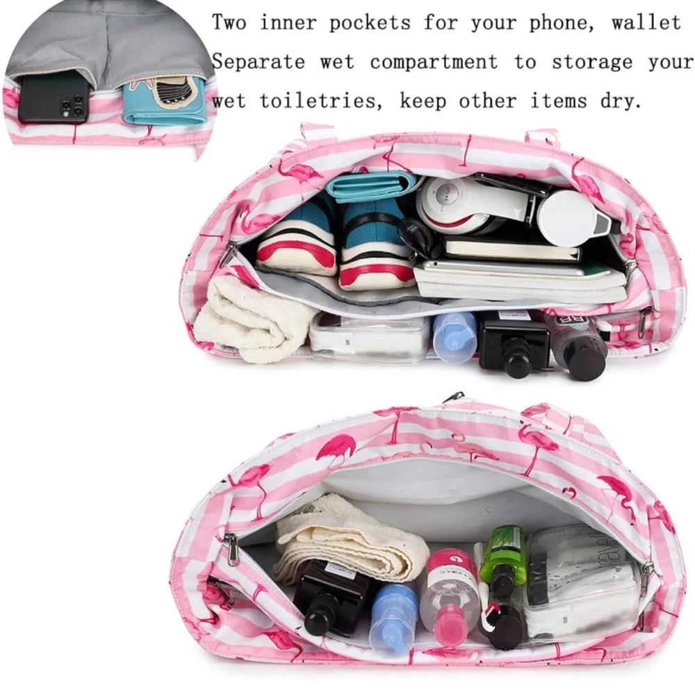 Large Flamingo Beach Tote - Picture 4 of 9